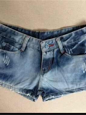 Washed Blue Denim Women’s Shorts